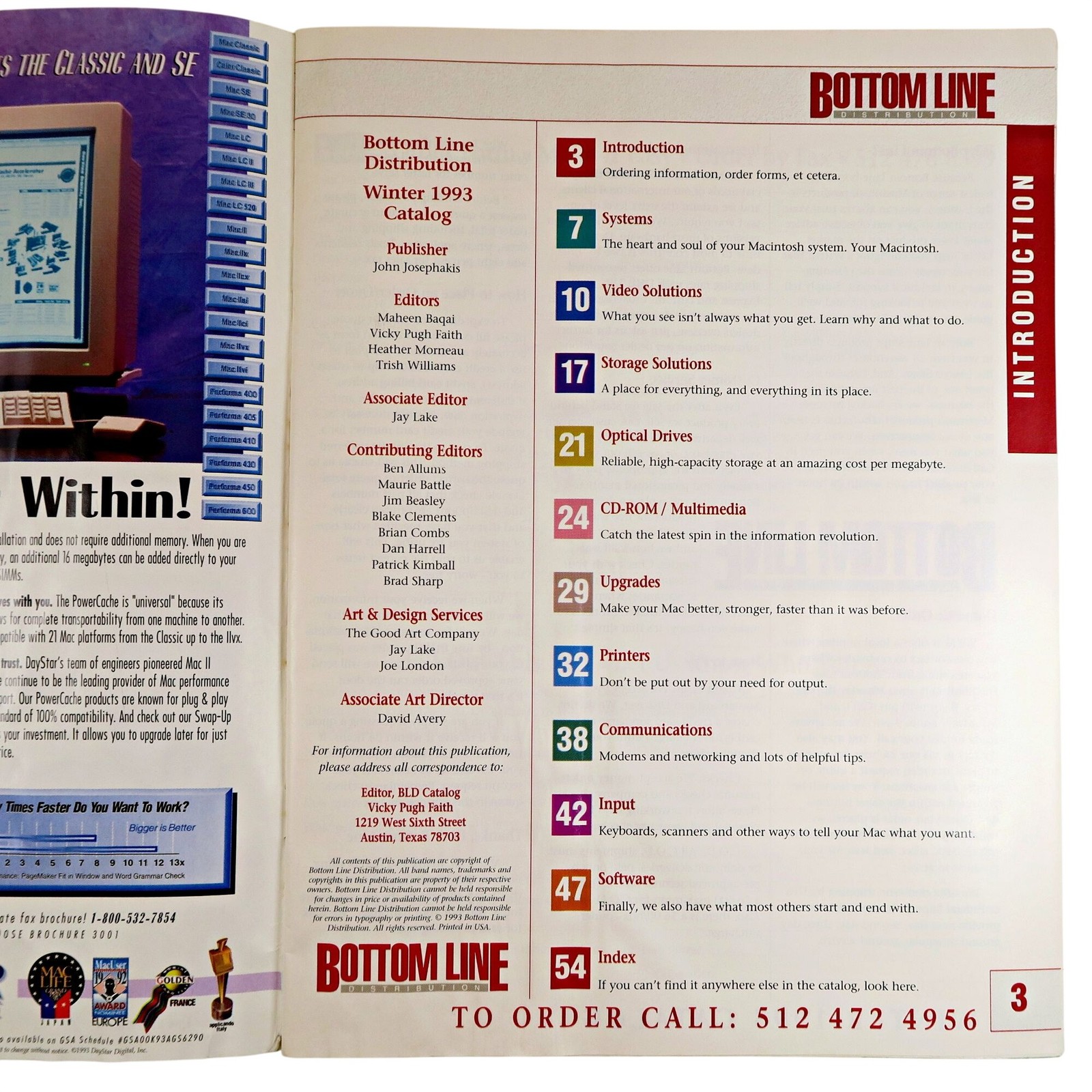 Bottom Line Distribution Catalog, Winter 1993, Macintosh Systems & Upgrades