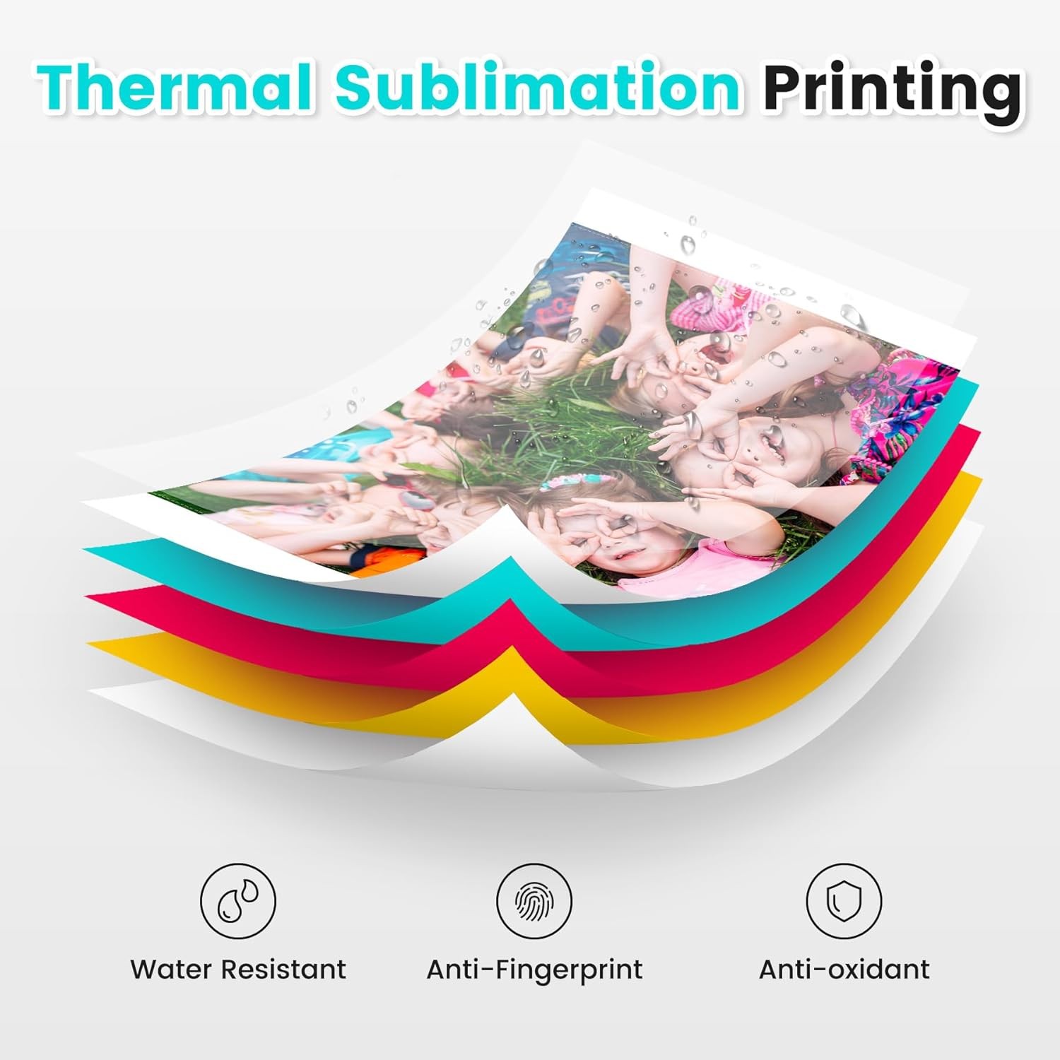 For Liene Amber M100/M200/M110/M210 4×6 Photo Printer 80 Sheets Photo Paper