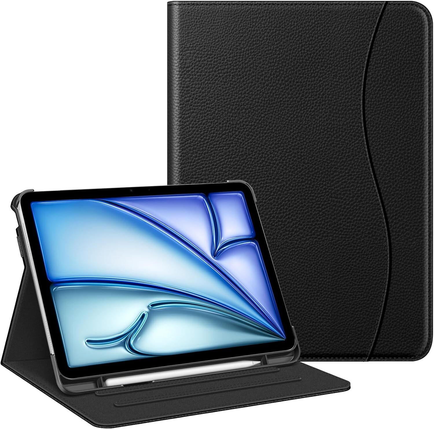 Case For iPad Air 11-inch M3 (2025) / M2 (2024) Protective Cover with Pocket