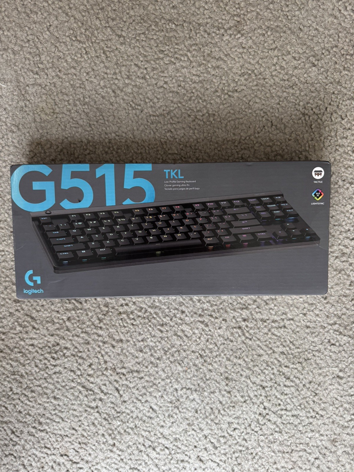 Logitech G515 Black Mechanical Gaming Keyboard For PC & Mac Tactile- New