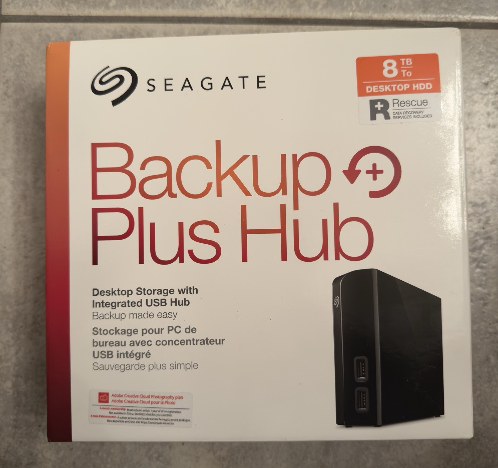 Seagate Backup Plus Hub 8 TB External Hard Drive – Black 2021 Model