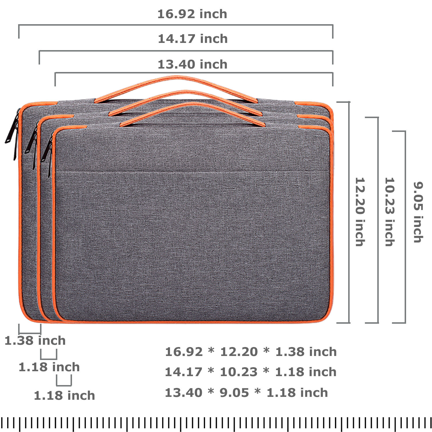 Ultra Slim Laptop Sleeve Case Protective Bag Ultrabook Notebook MacBook 12-15.6″