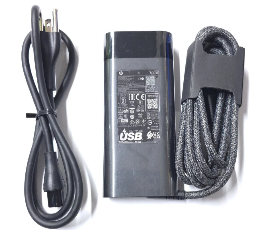 Genuine HP 100W AC Adapter TPN-LA31 USB-C Charger for Spectre Fold 17 x360 16