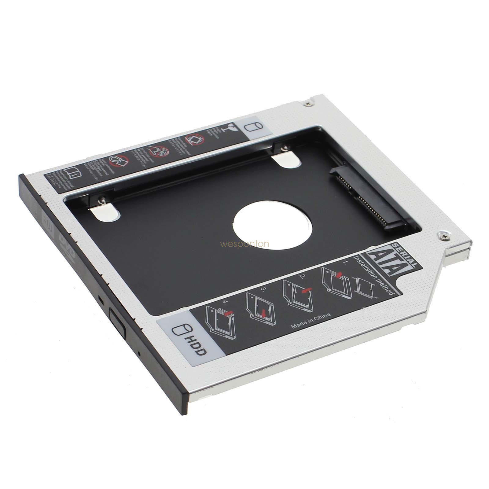 SATA 2nd HDD HD Hard Drive Caddy Case for 9.5mm Universal Laptop 9.5mm caddy