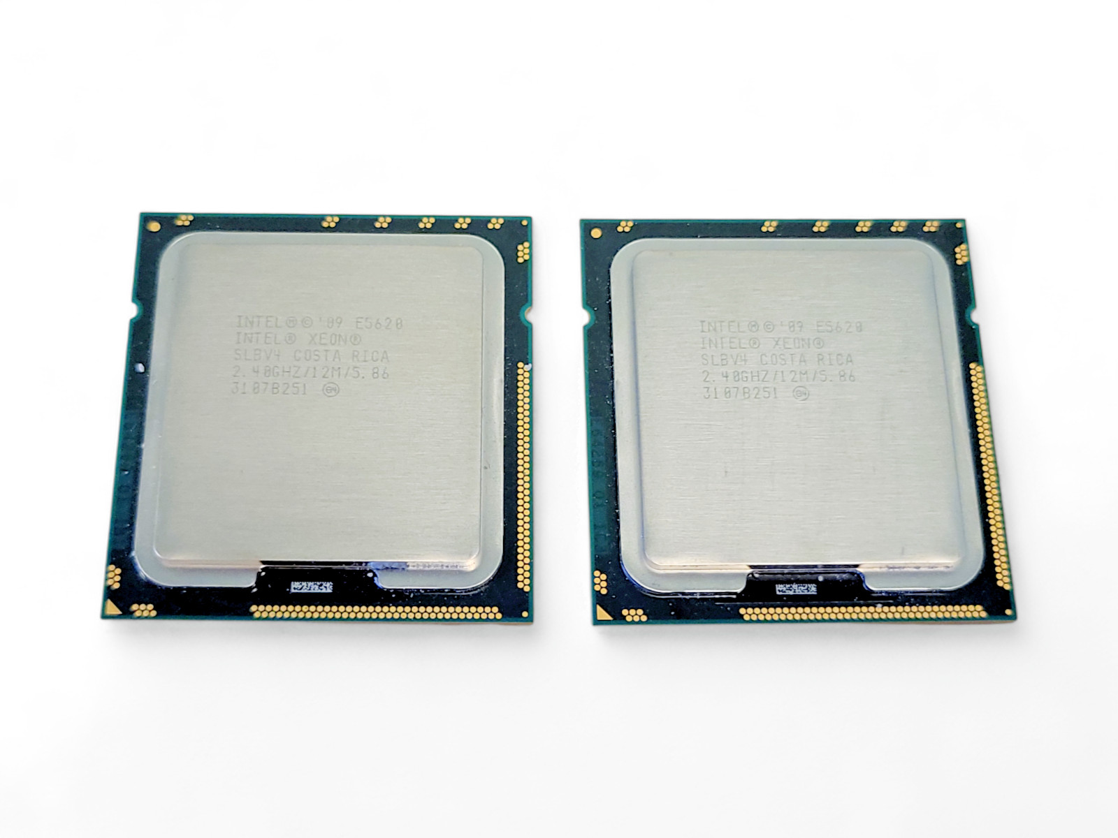 2 Intel Xeon E5620 SLBV4 2.4GHz 12m 4 Core LGA 1366 Server CPU Processor 80W