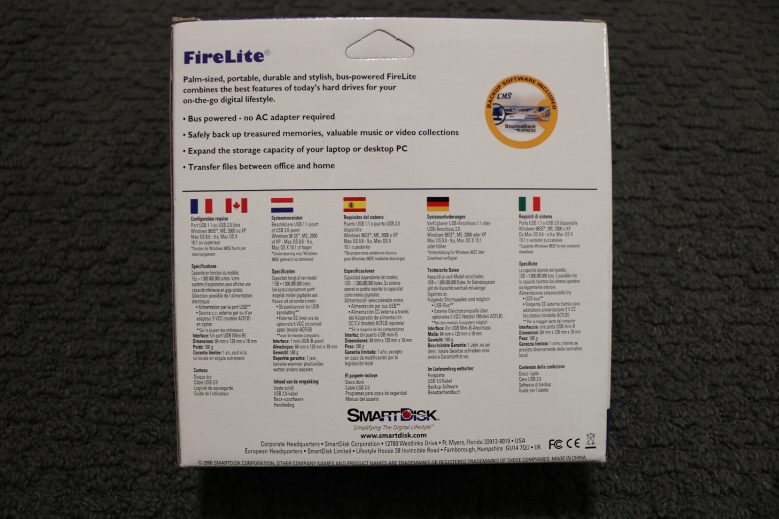 SmartDisk FireLite 80GB USB usbflb80