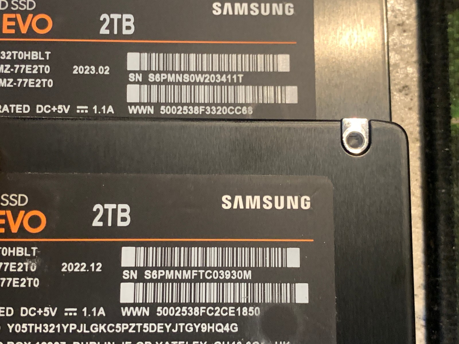 Samsung 870 EVO 2TB 2.5″ SATA III Internal SSD MZ-77E2T0 99-100% Health