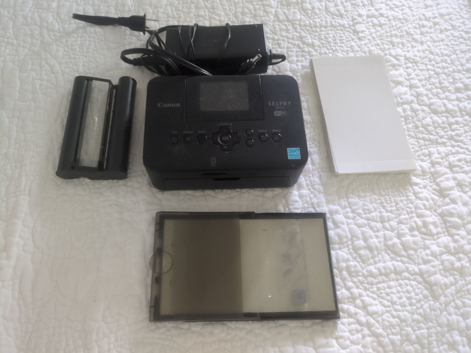 Canon SELPHY CP910 Black Wireless Compact Photo Printer AirPrint Wi-Fi Paper