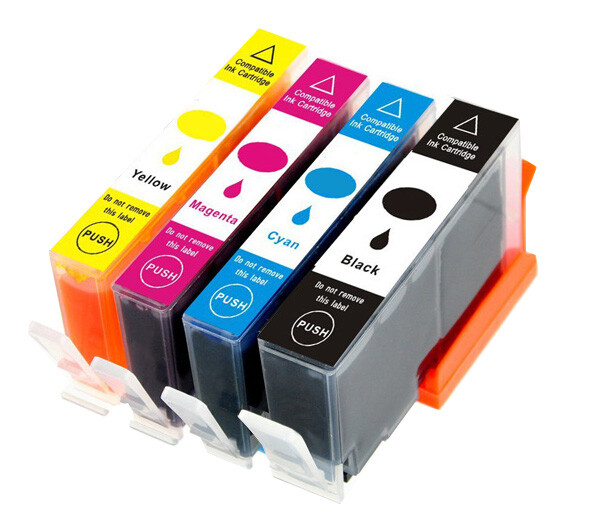 4P Replacement Ink +chip for HP 564XL Officejet 4620 4622 Deskjet 3520 3521 3522