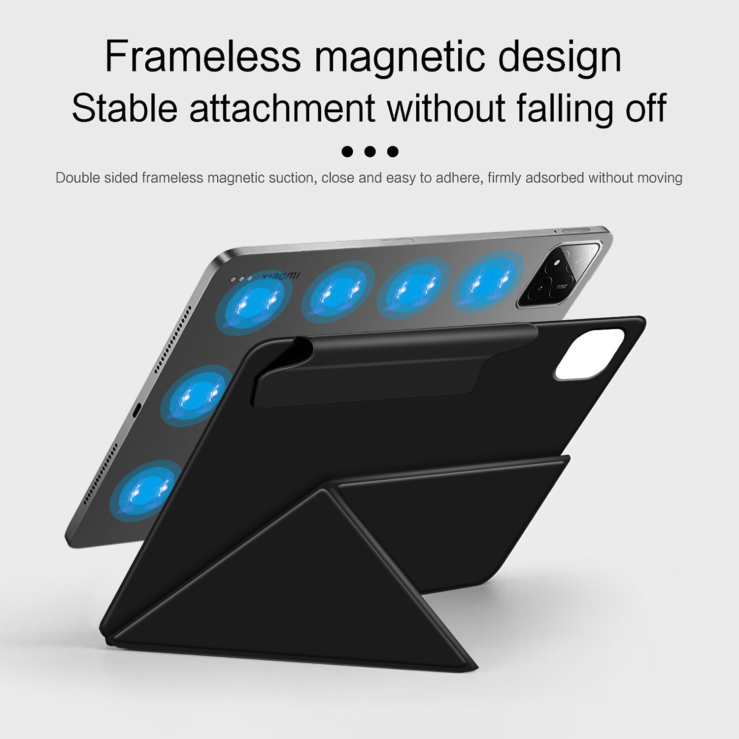 For Xiaomi Pad 7 /Pro 11.2in Thin Auto Sleep Magnetic Closure Fold Leather Case