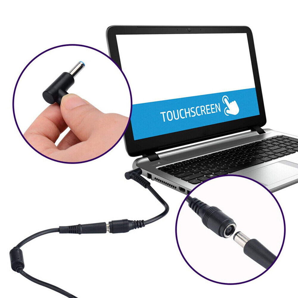Lot Power Charger Converter Adapter Cable 7.4mm To 4.5mm For Dell For HP 10-100X