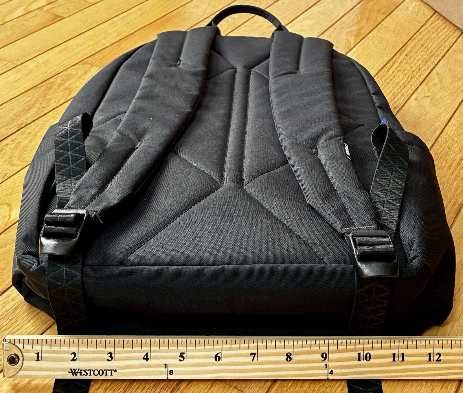 Thule Sweden Backpack Black Softshell Geometric Lined Padded, Laptop Compartment