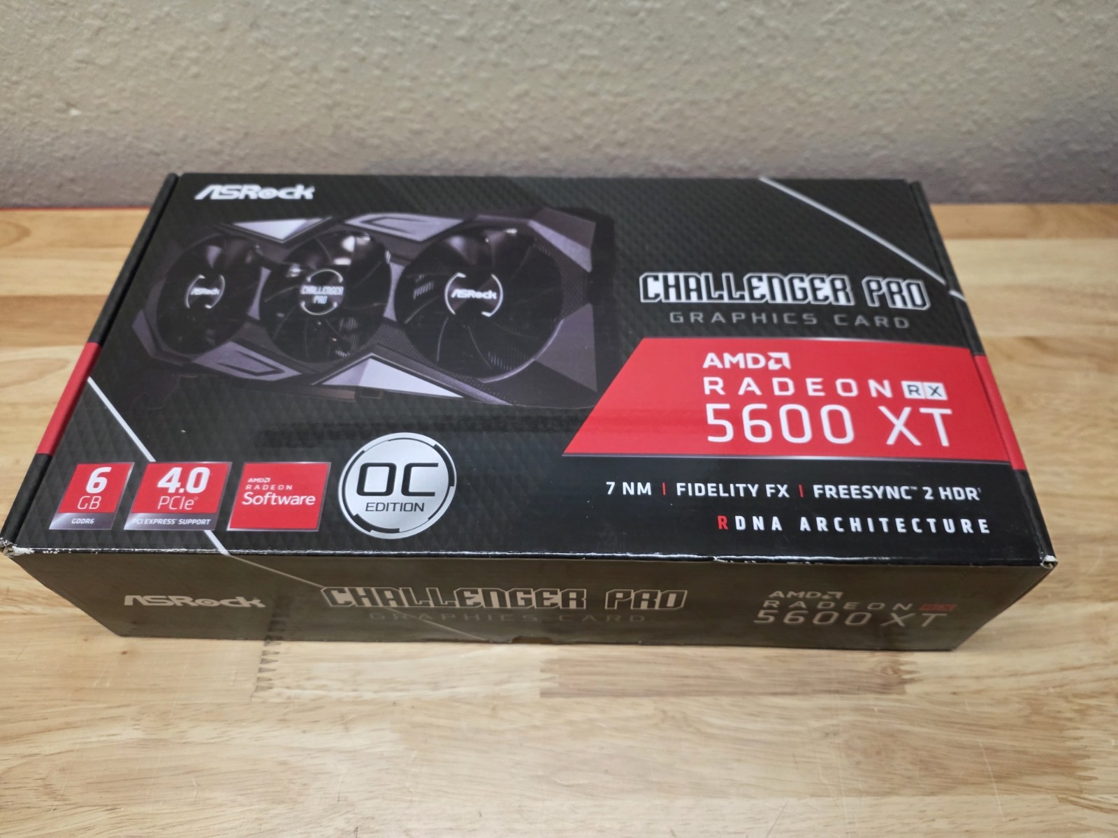 ASRock Radeon RX 5600 XT Challenger Pro OC 6GB GDDR6 Graphics Card