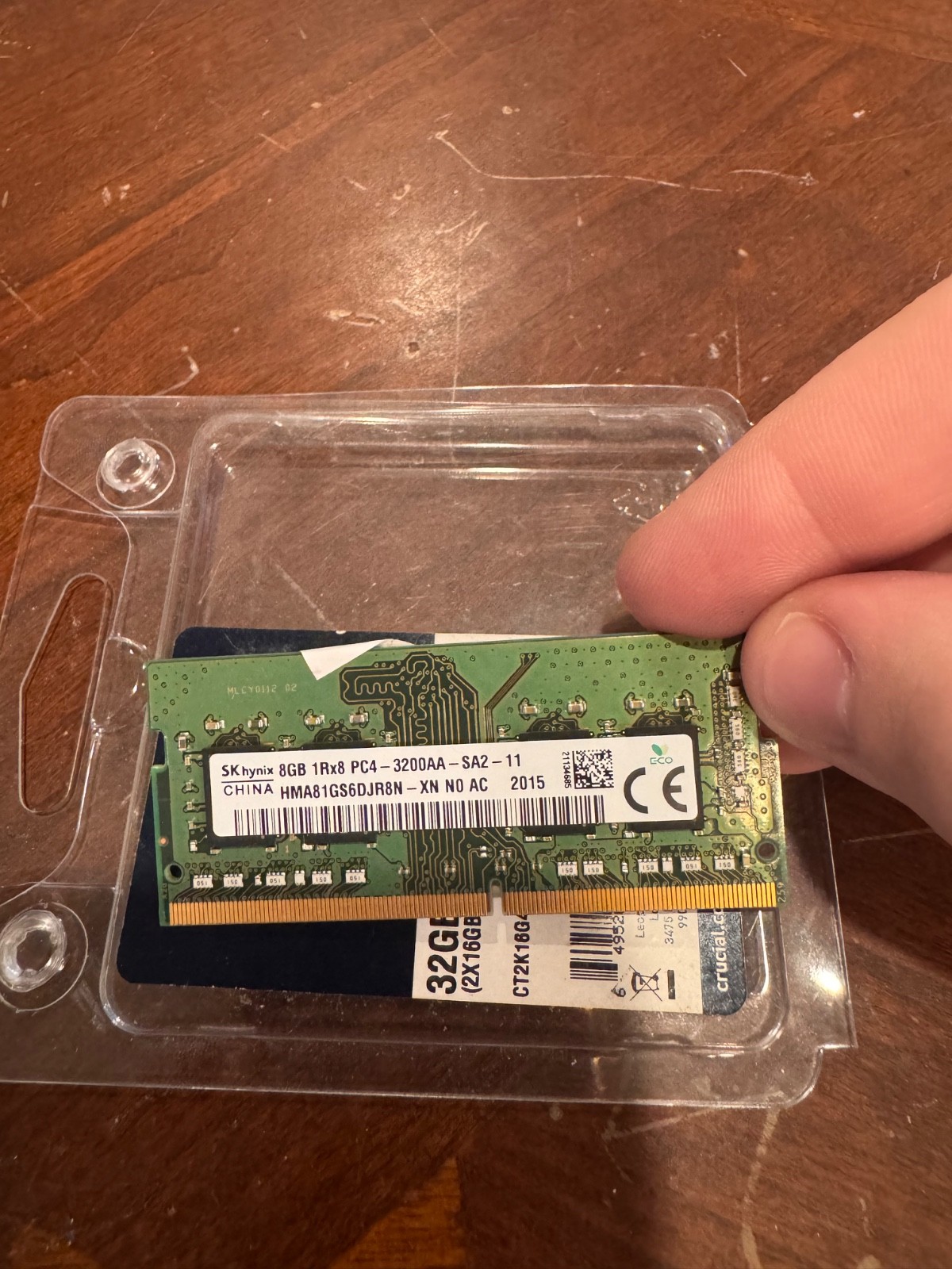 SK HYNIX 8GB 1RX16 PC4-3200AA-SC0-12 LAPTOP RAM