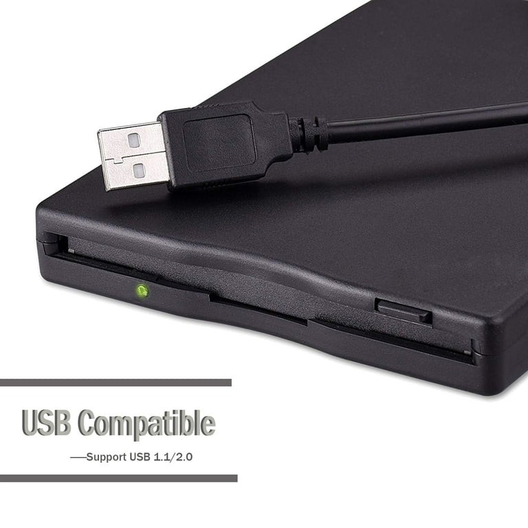 USB 2.0 3.5 inch Portable External Floppy Disk Drive 1.44Mb Reader FDD PC Laptop
