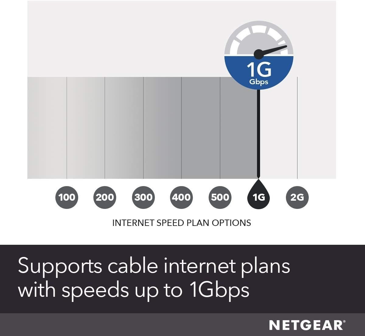 NETGEAR CM1000 DOCSIS 1000Mbps Cable Modem (CM1000-1AZNAS)