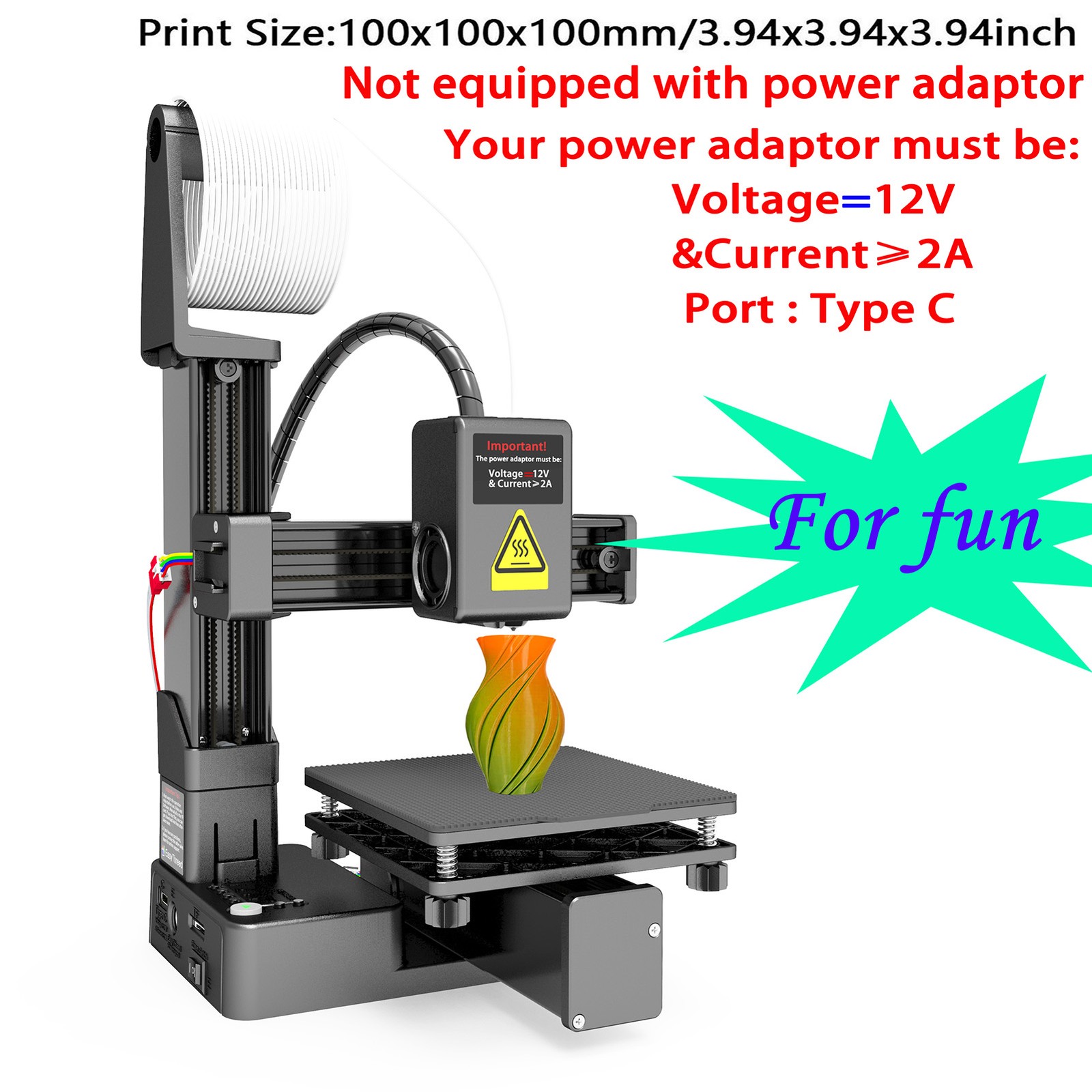 EasyThreed K10 Mini 3D Printer For Beginners 3D Printing Machine For Kids New