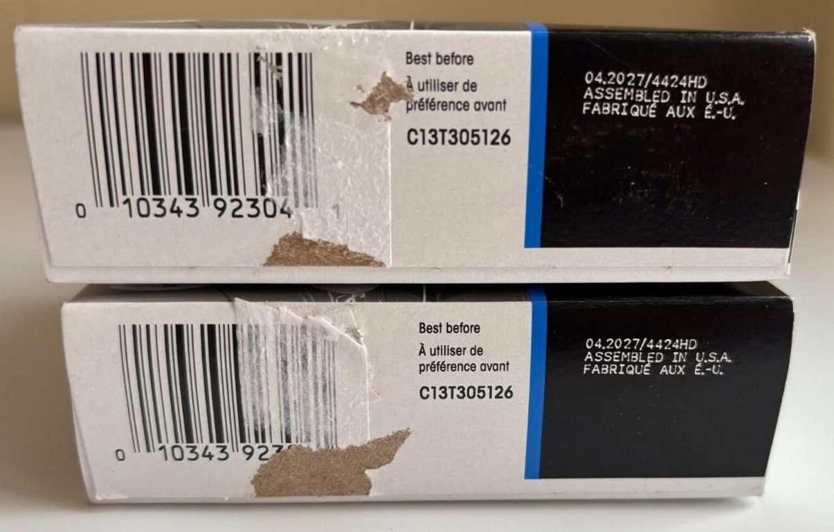 Epson 288 Black Printer Refill Ink Cartridge Duo Packs EXP 04/2027 Lot of 2