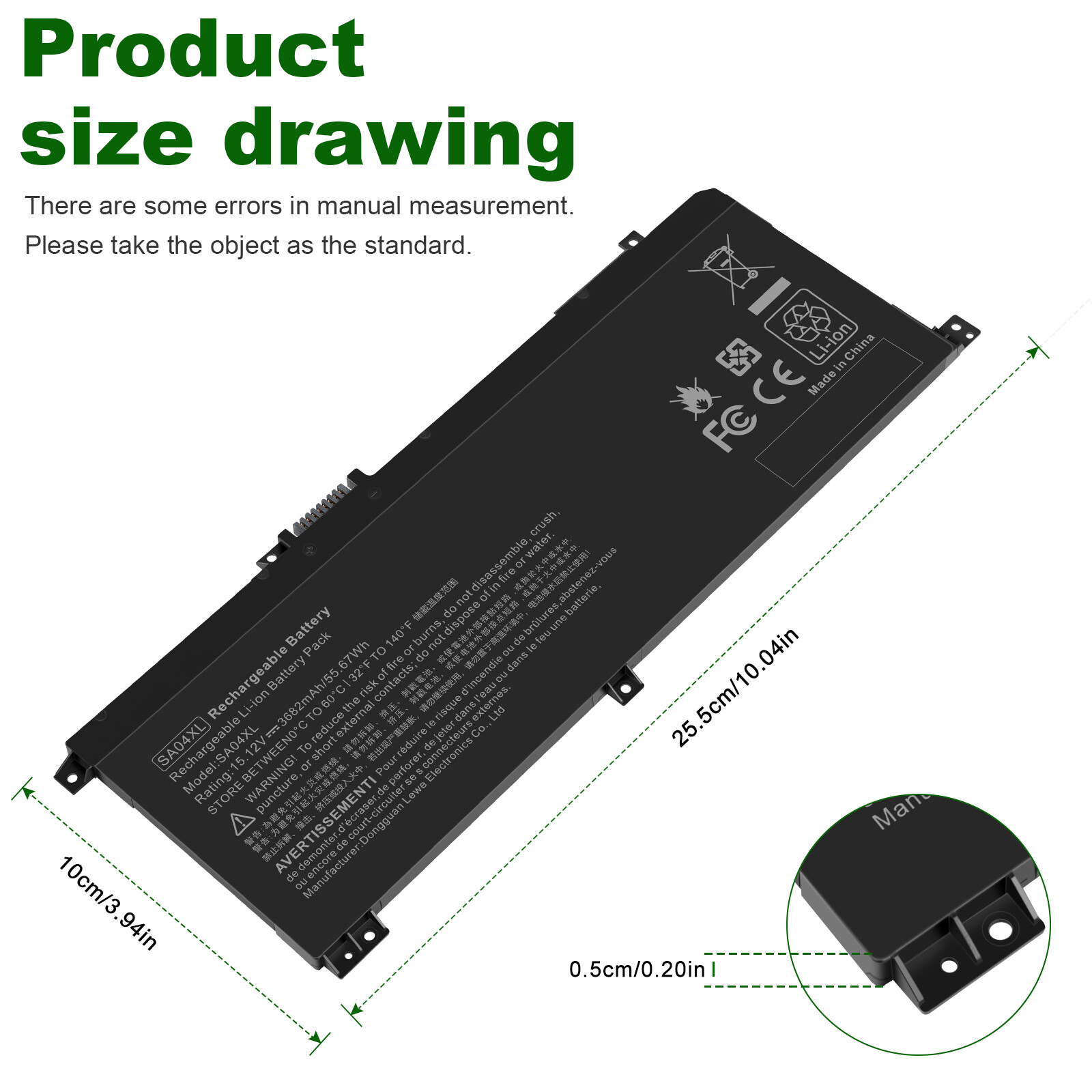 New laptop Battery for HP ENVY X360 15-DR Series SA04XL L43248-AC2 L43267-005 US