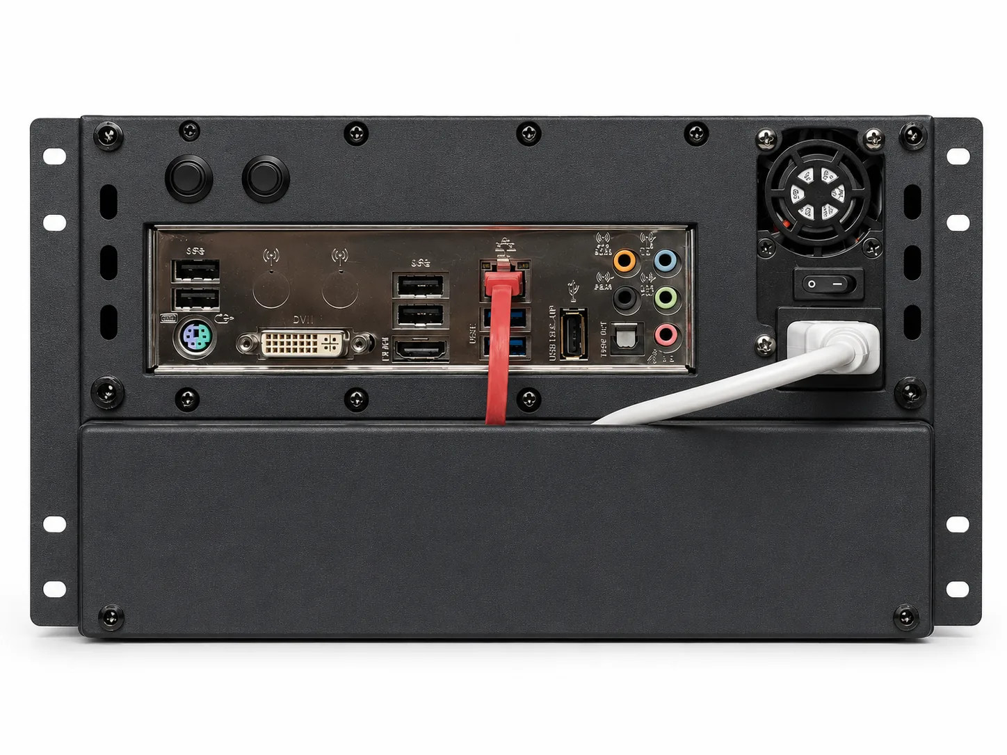 2U 10in Rackmount Mini-ITX Flex ATX Enclosure – Compact