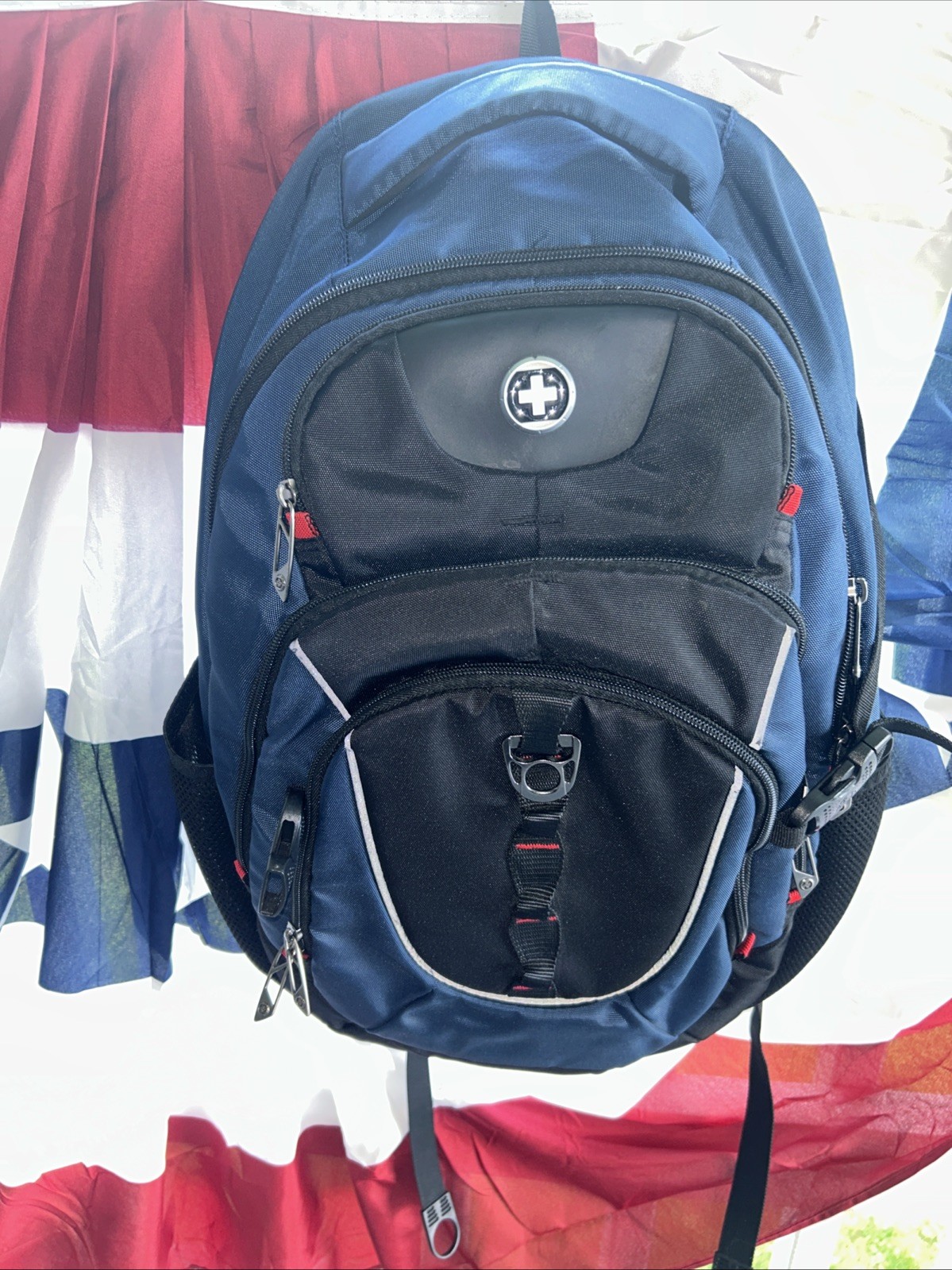 SwissGear Wenger SwissDigital Backpack fits 16″ Laptop Airflow Back Blu/blk