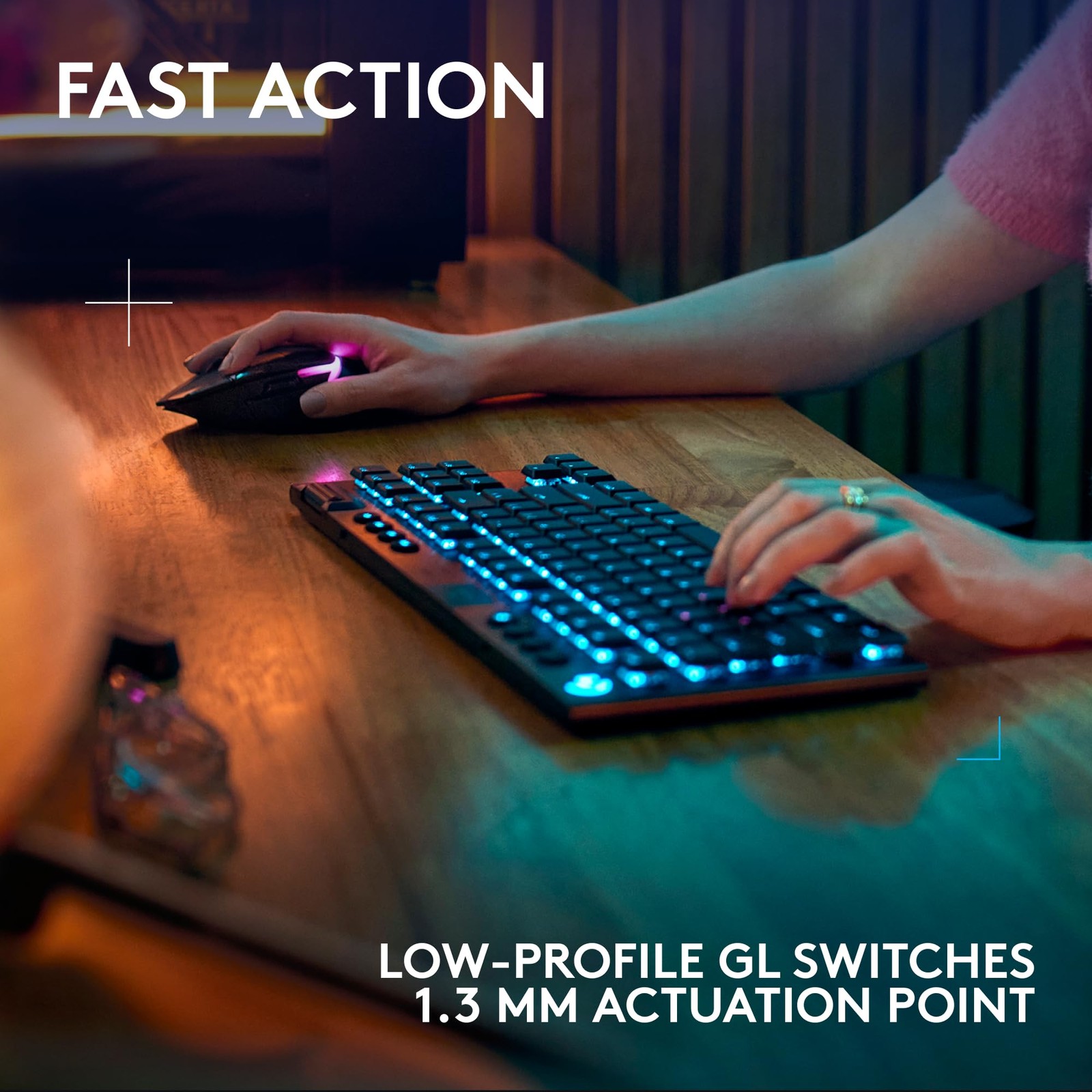 Logitech G915 X LIGHTSPEED TKL Wireless Mechanical GL Tactile Gaming Keyboard