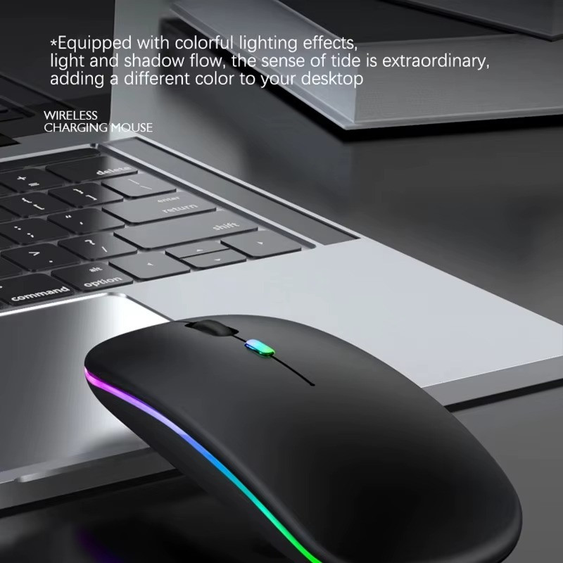 Wireless Mouse Rechargeable Silent LED Backlit Mice PC Laptop Computer Mous 2.4G