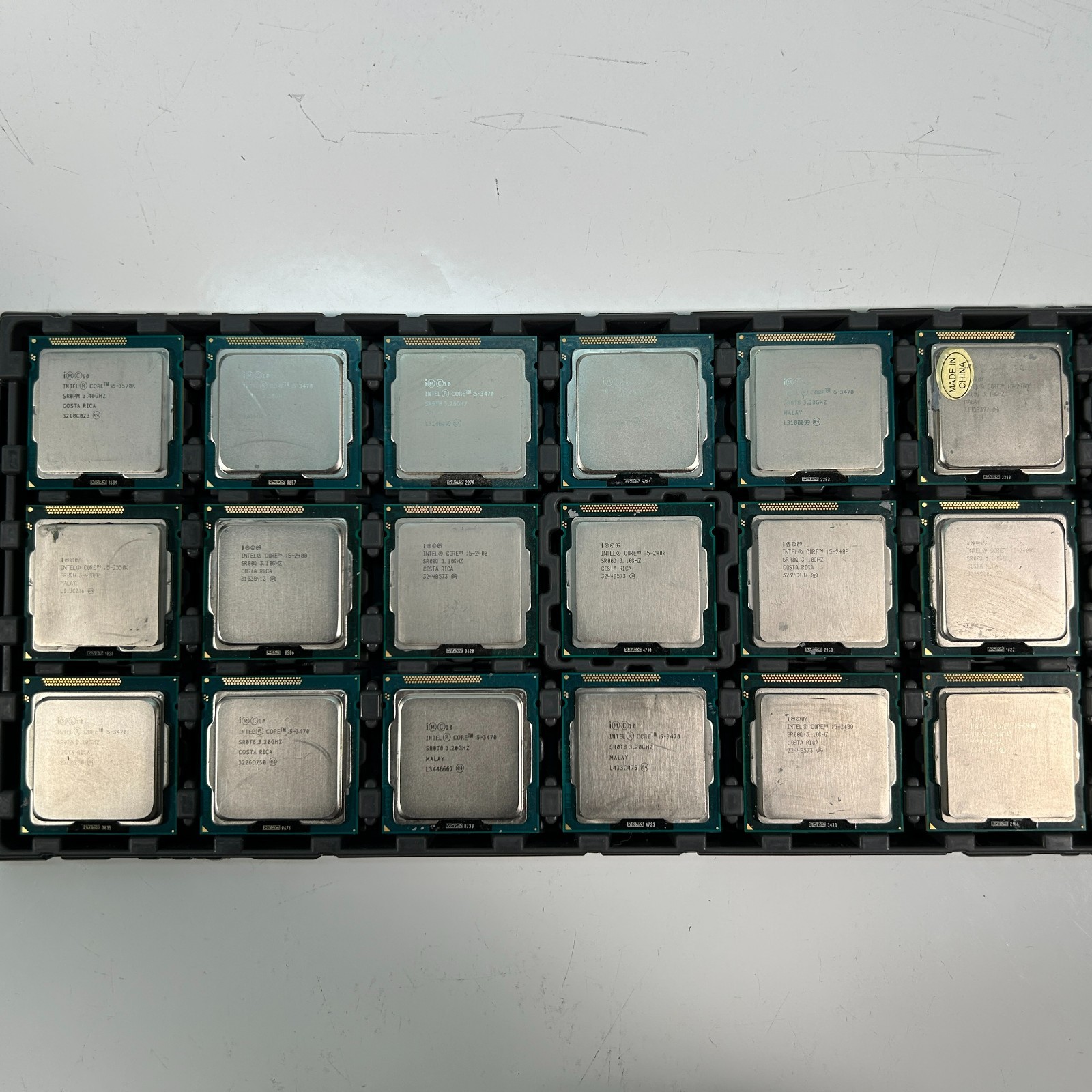 Intel Core i5 2nd/3rd Generation (2nd x 9 / 3rd x 9) CPU Lot of 18 Working Pull