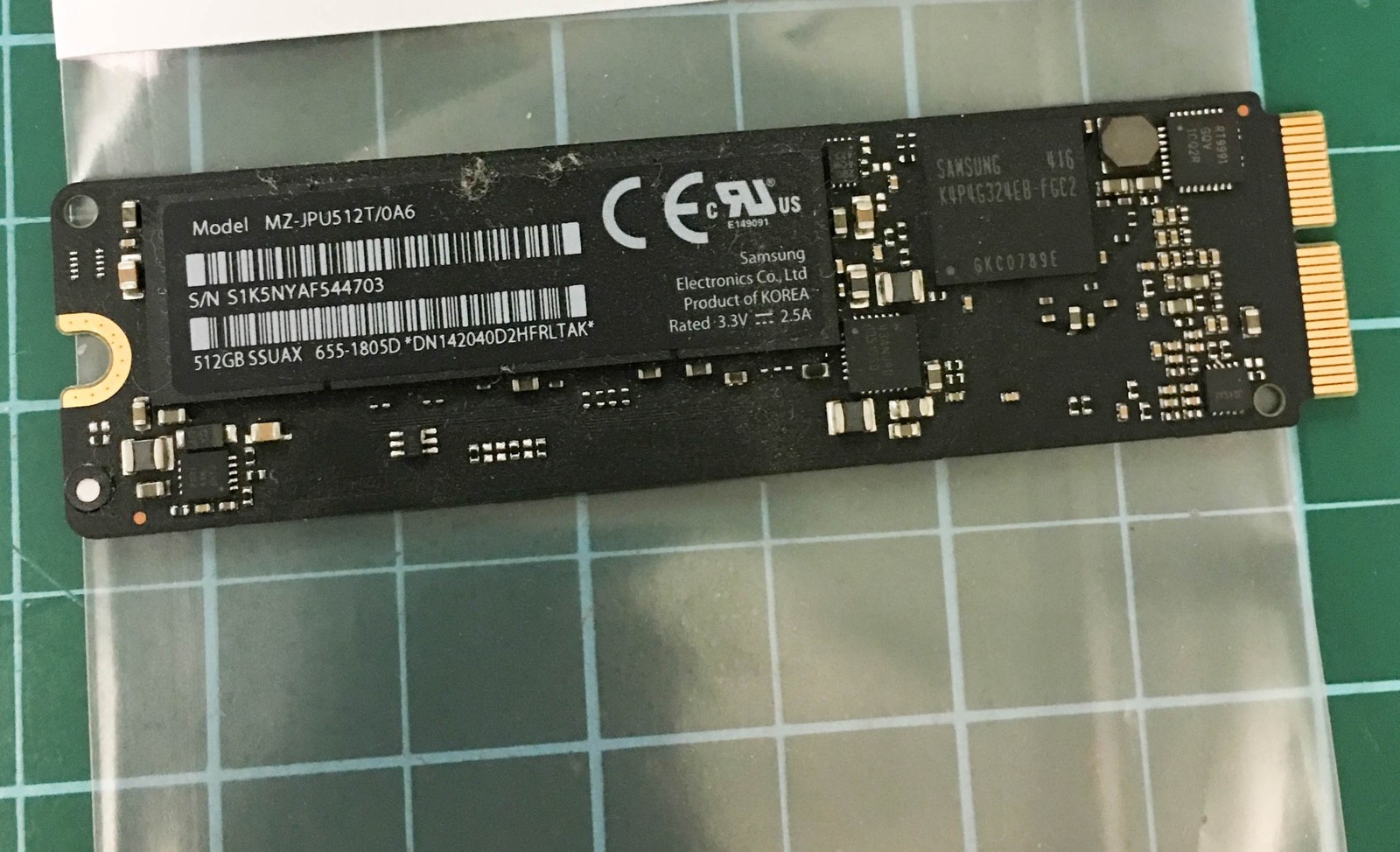Apple MacBook Pro 15″ A1398 2013 512Gb SSD MZ-JPU512T/0A6 655-1805D
