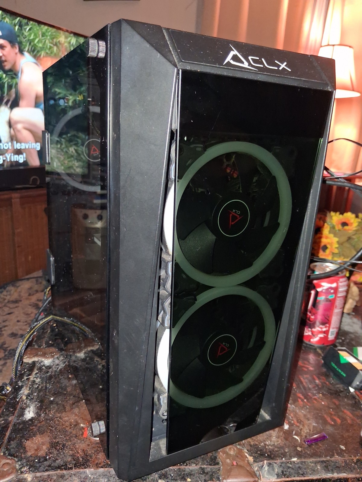 CLX Gaming Desktop Tower PC AMD Ryzen Dedicated Graphics Wi-Fi Black
