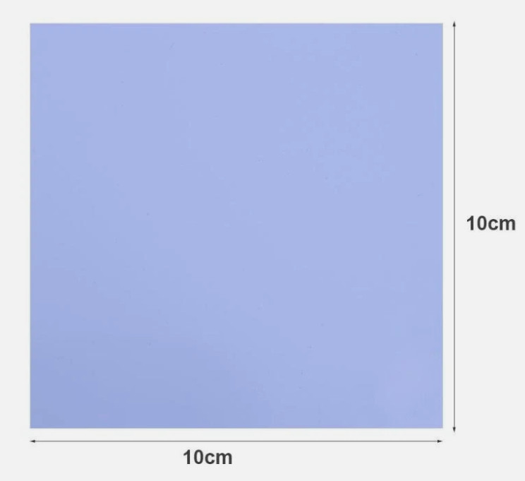 Thermal Conductive Silicone 100x100mm x 1mm For GPU CPU HeatSink Cooling Pad