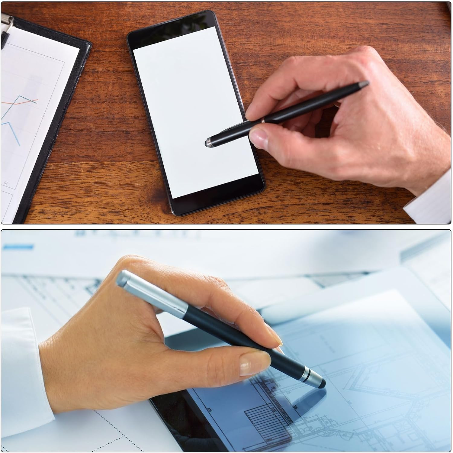 5Pcs Stylus Pen for Touch Screens Mini Crystal Diamond Capacitive