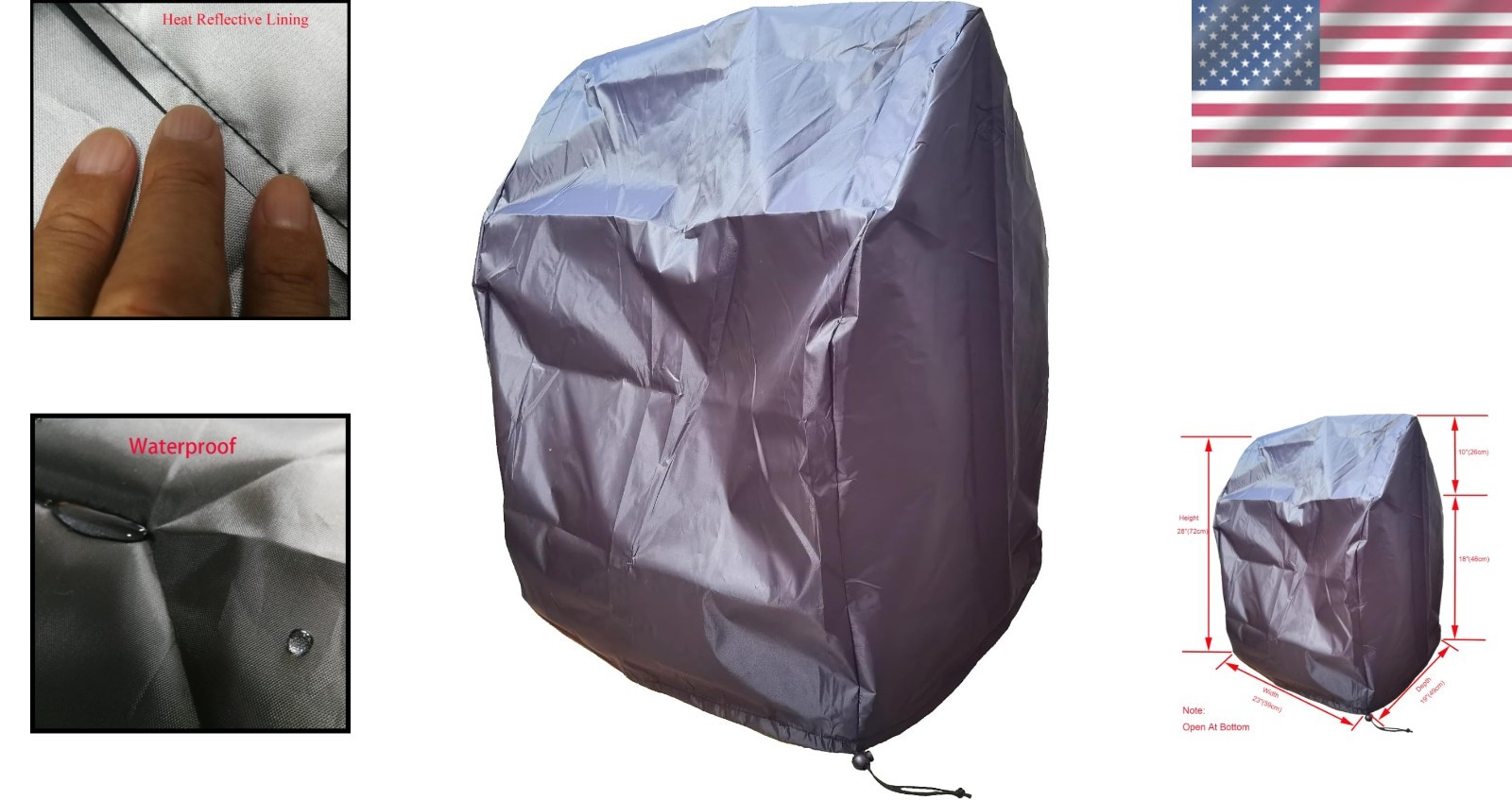 Large 3D Printer Protector Cover – Waterproof & Dust-Resistant | 23″ x 19″ x 28″