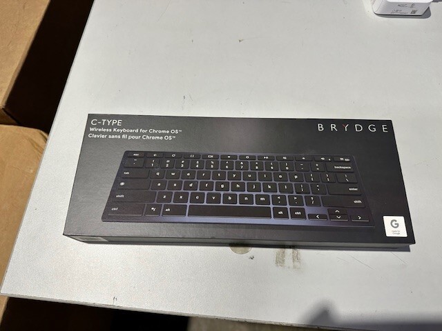 Brydge C-Type Wireless Bluetooth/USB Wired Desktop Keyboard for Chrome OS