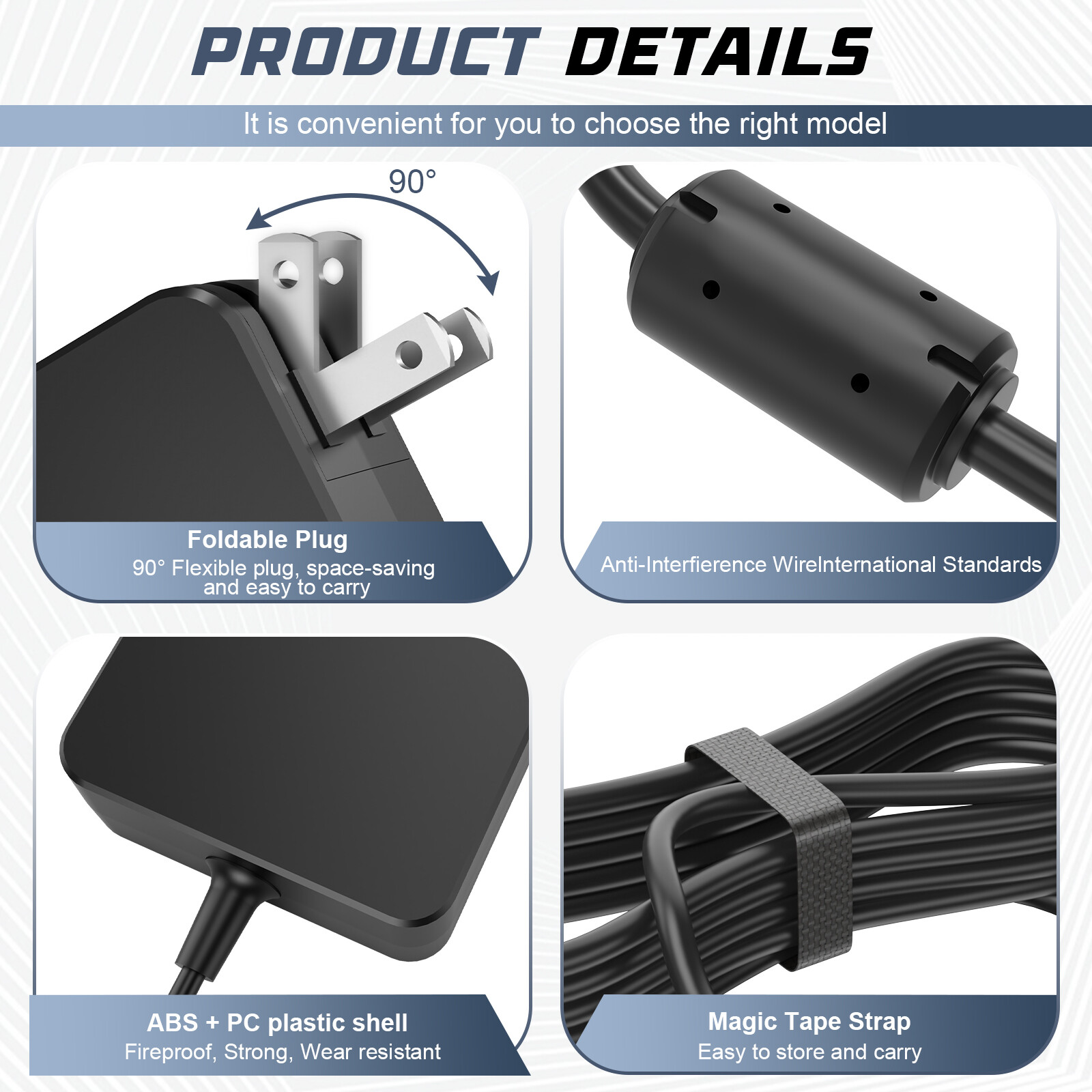 AC Adapter Charger for Acer Chromebook C720 C740 Aspire 1 5 Slim Power Supply