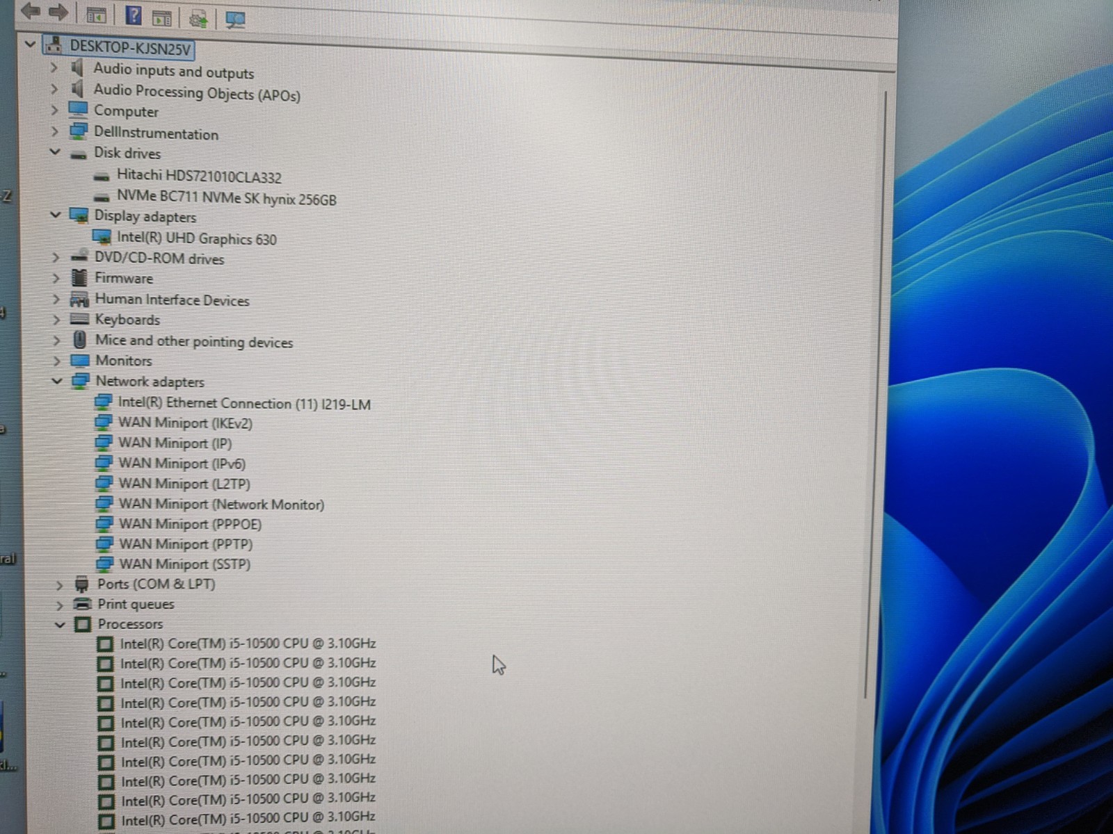 Dell OptiPlex 7080 SFF Intel Core i5-10500@3.1GHz, 32GB RAM, 2 HDs, W11 Pro