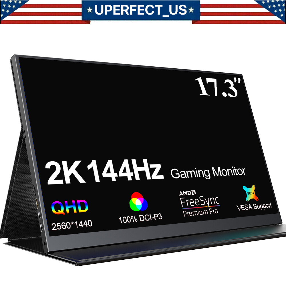 17.3″ 144HZ Portable IPS Ultra-Thin Monitor Support Xbox 2K For Raspberry Pi PS6