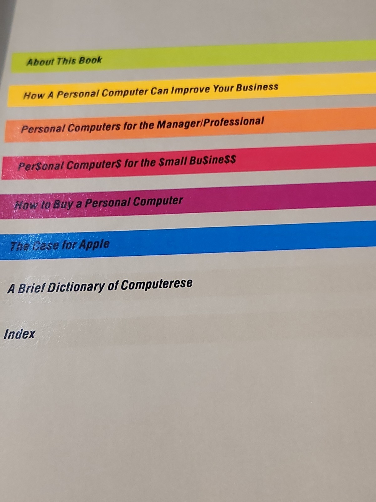 Rare Vintage 1982 Apple Personal Computers In Business Buyer’s Guide Book