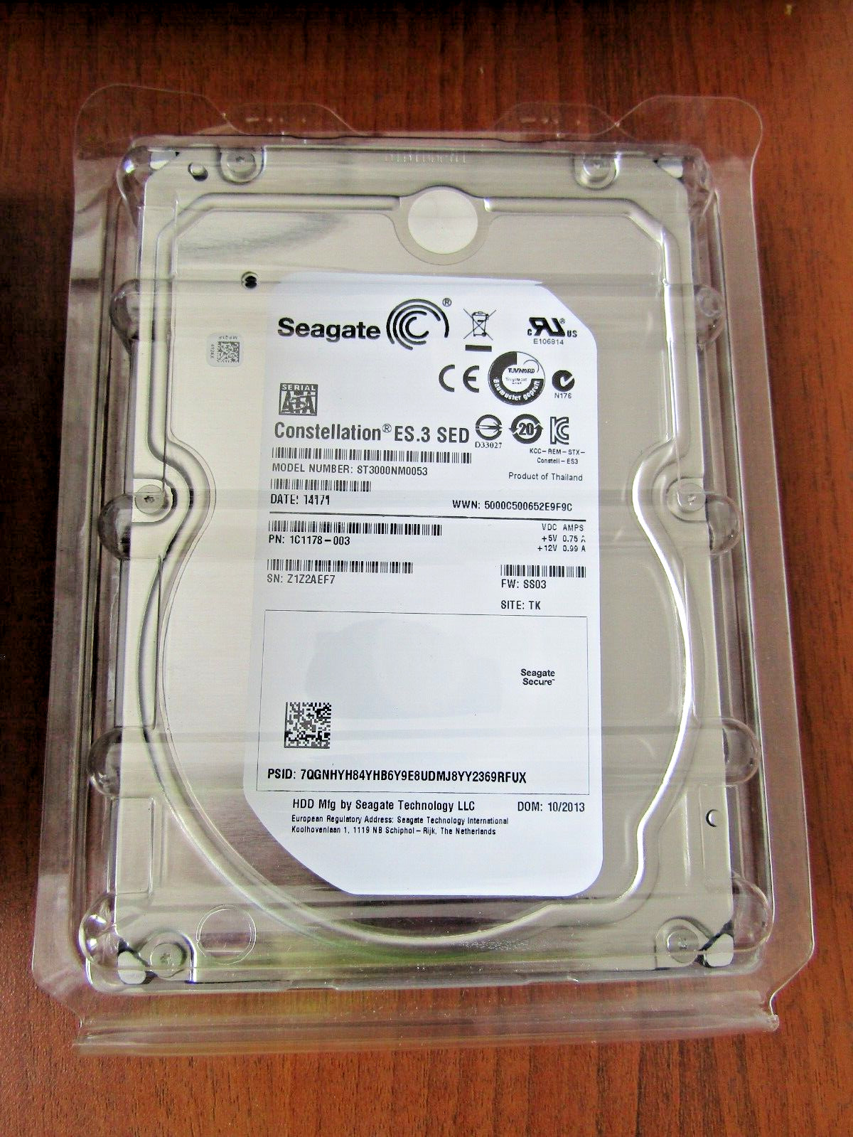 🔥NEW SEAGATE CONSTELLATION ES.3 SED 3TB 128MB 7200 RPM 3.5″ ST3000NM0053