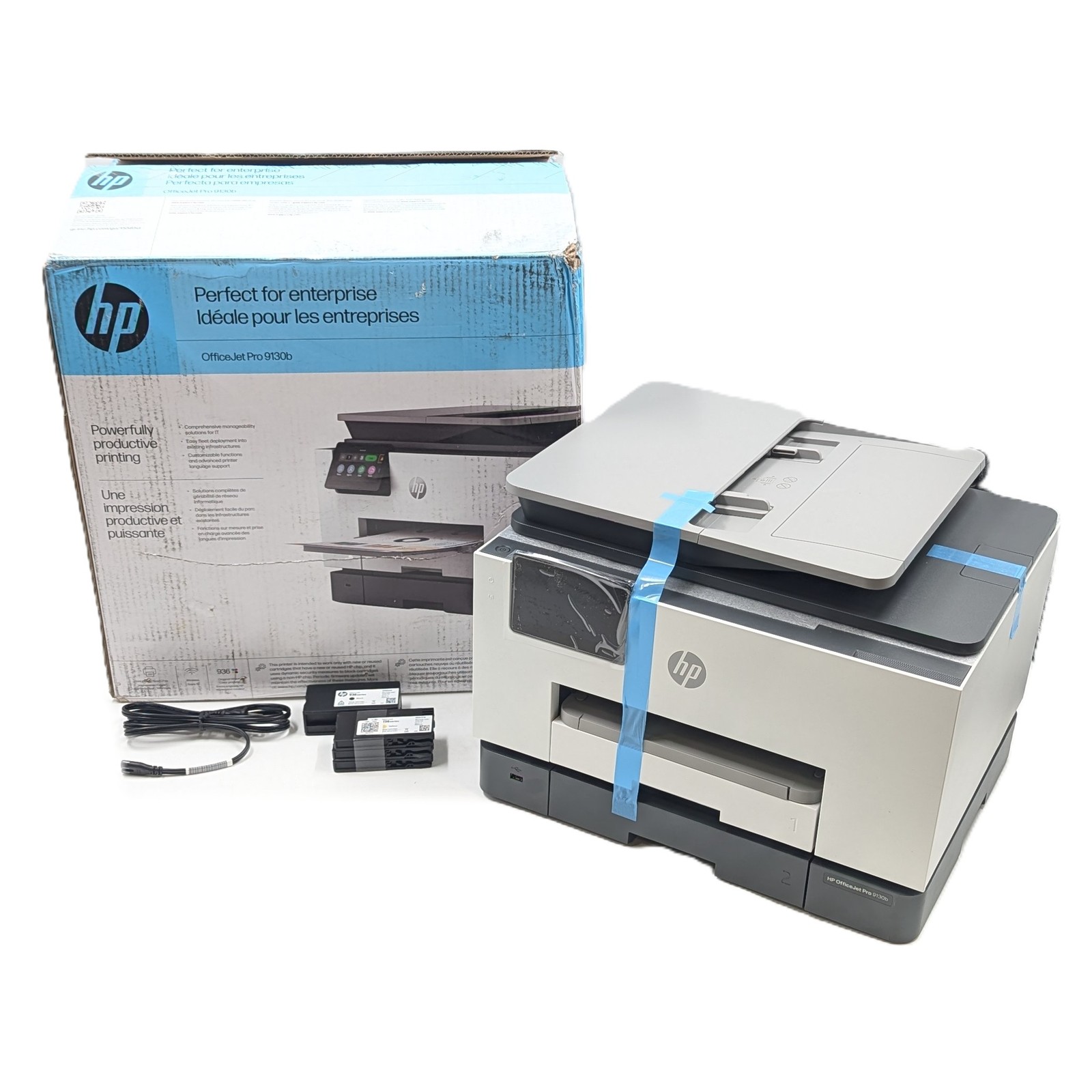 HP OfficeJet Pro 9130b All-In-One Printer w/4.3″ Touchscreen LCD (4U555A#B1H)