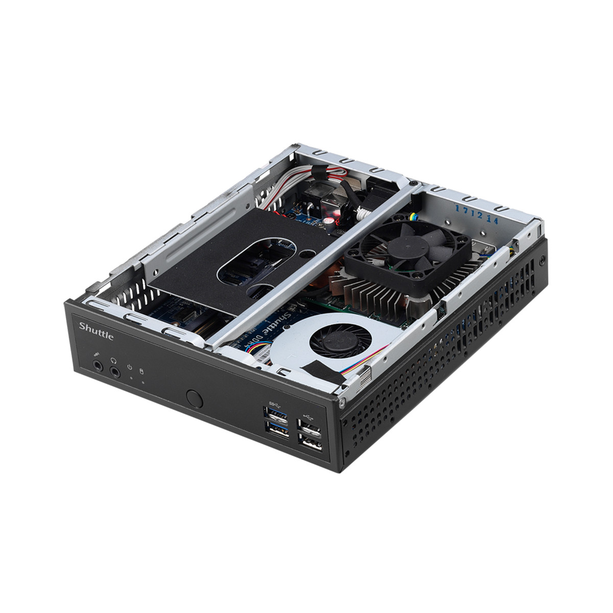 Shuttle XPC DH02U i3-7100U Compact 4K Quad Display Business Digital System
