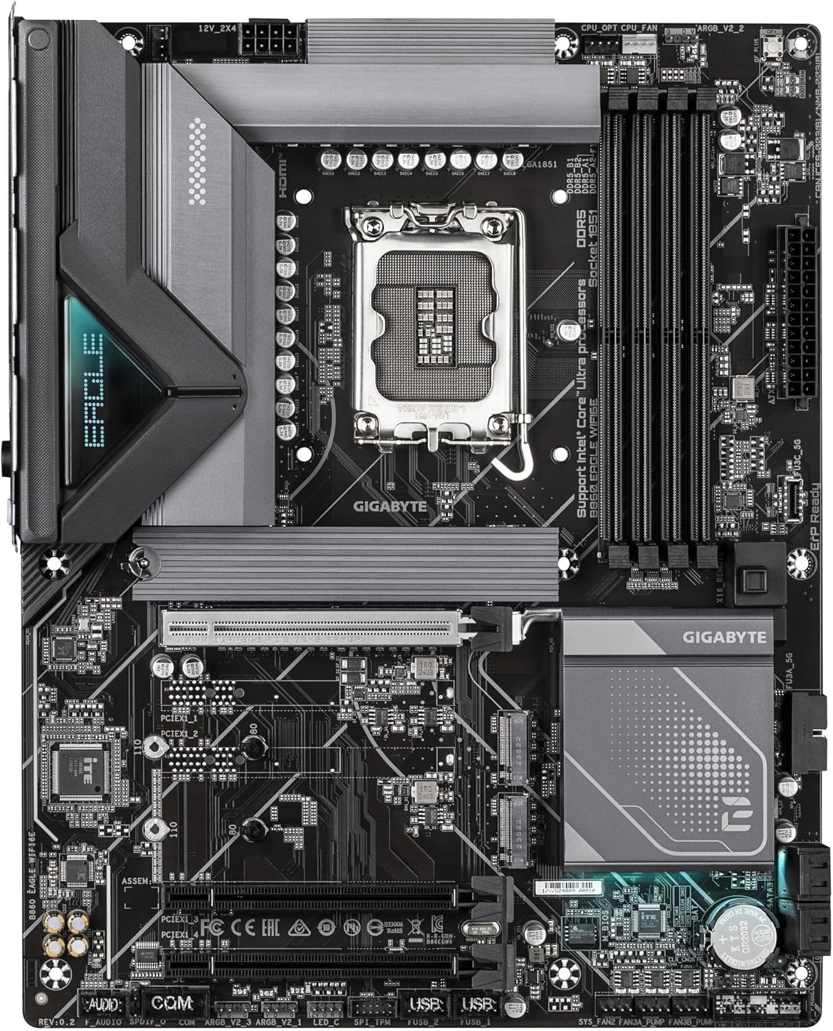 Gigabyte B860 Eagle WIFI6E Intel Core Ultra (Series 2) LGA 1851 Motherboard New!