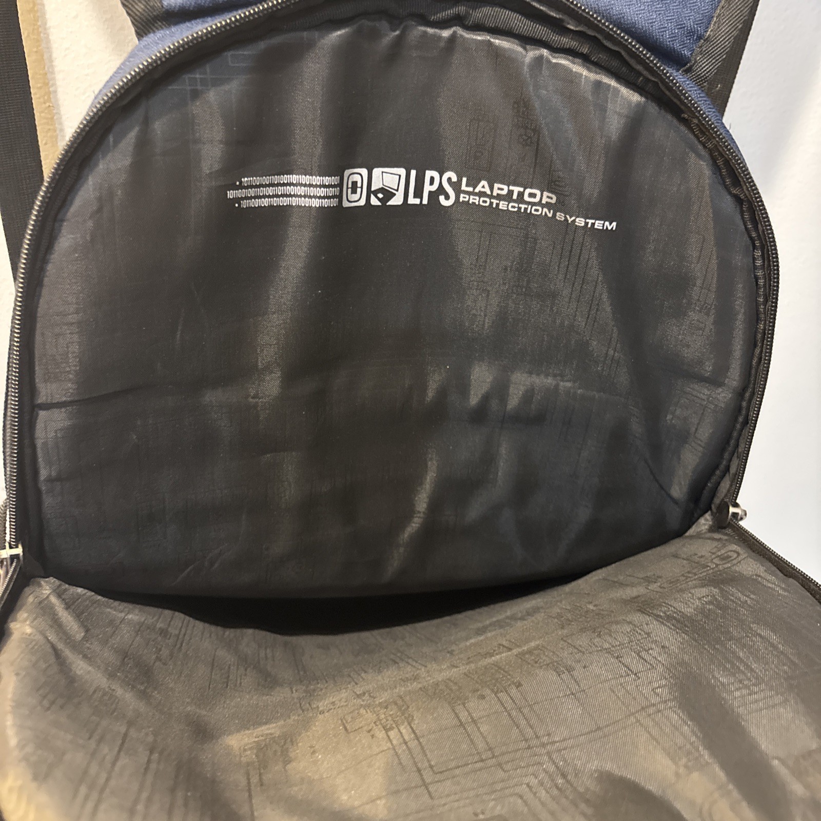 OGIO Navy Prospect Backpack Padded Laptop Sleeve Tech Vault Travel Pockets