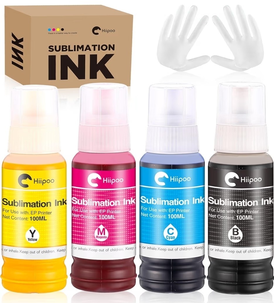 Hiipoo Sublimation Ink Refill for WF7710 ET2760 ET2720 ET2803 ET2800 ET15000 C88