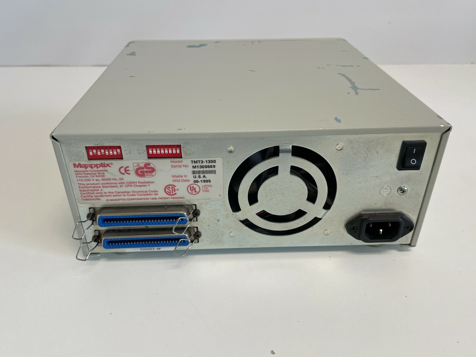 MAXOPTIX TMT3-1300 1.3GB OPTICAL DRIVE SCSI EXTERNAL