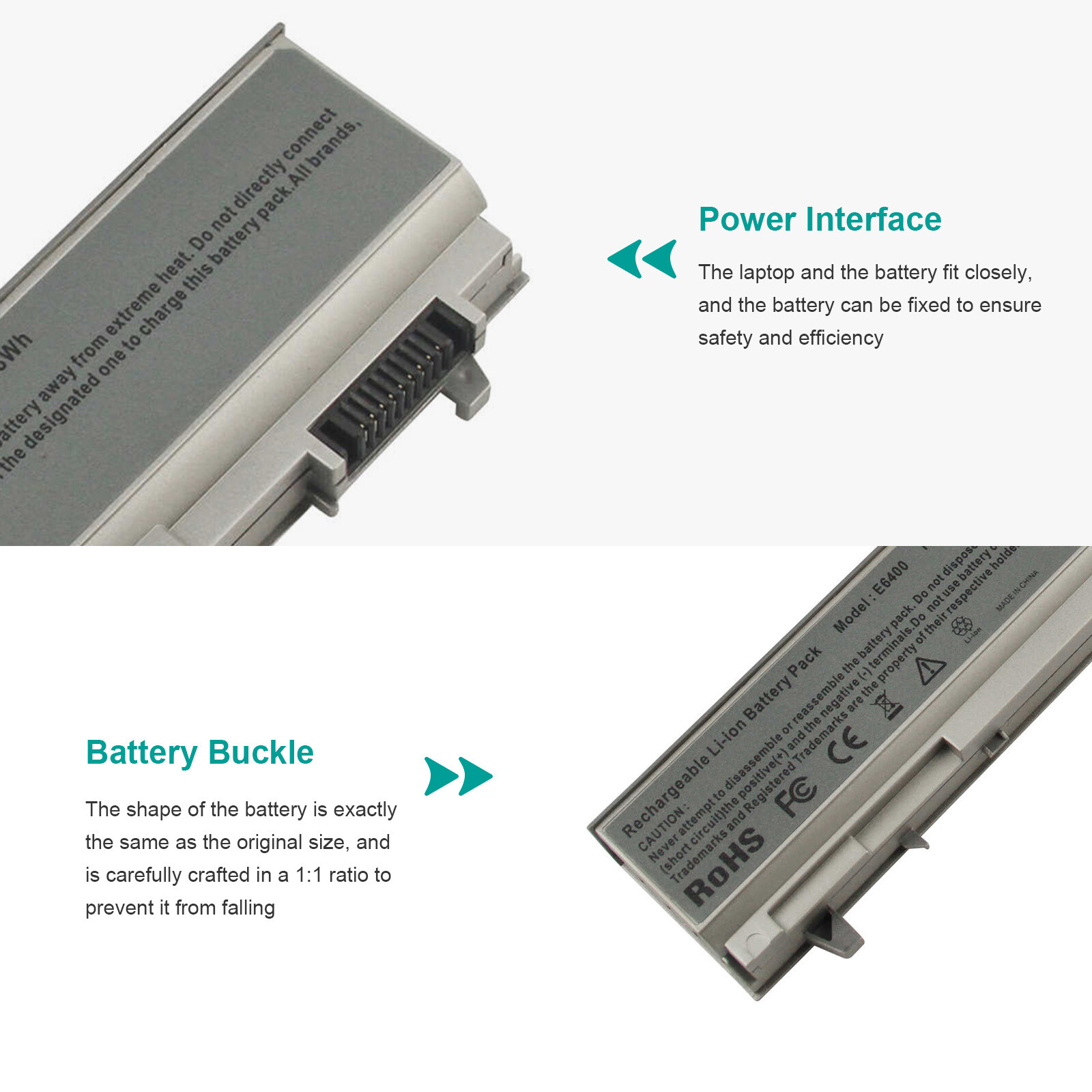6/9 Cell Battery For Dell Latitude E6400 E6410 E6500 E6510 PT434 W1193 Laptop