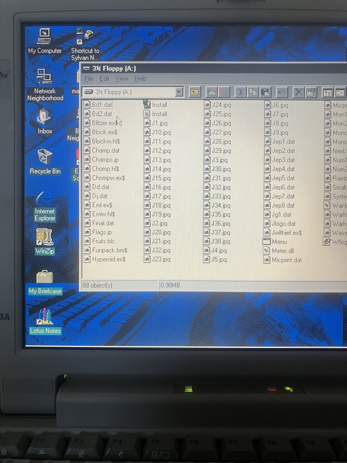 Toshiba Satellite Pro 410CDT Laptop Windows 95 w/External FDD UPGRADED HDD & RAM