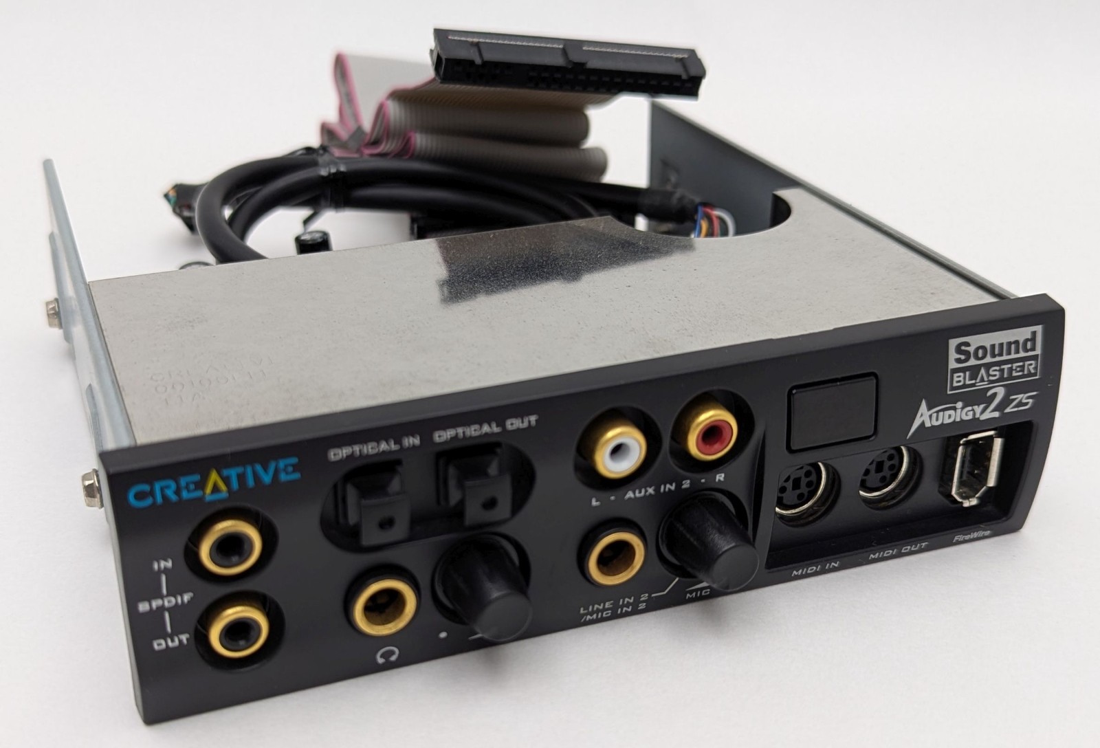 Creative Sound Blaster Audigy 2 ZS Platinum SB0350 Card SB0250 Drive Bay Bundle