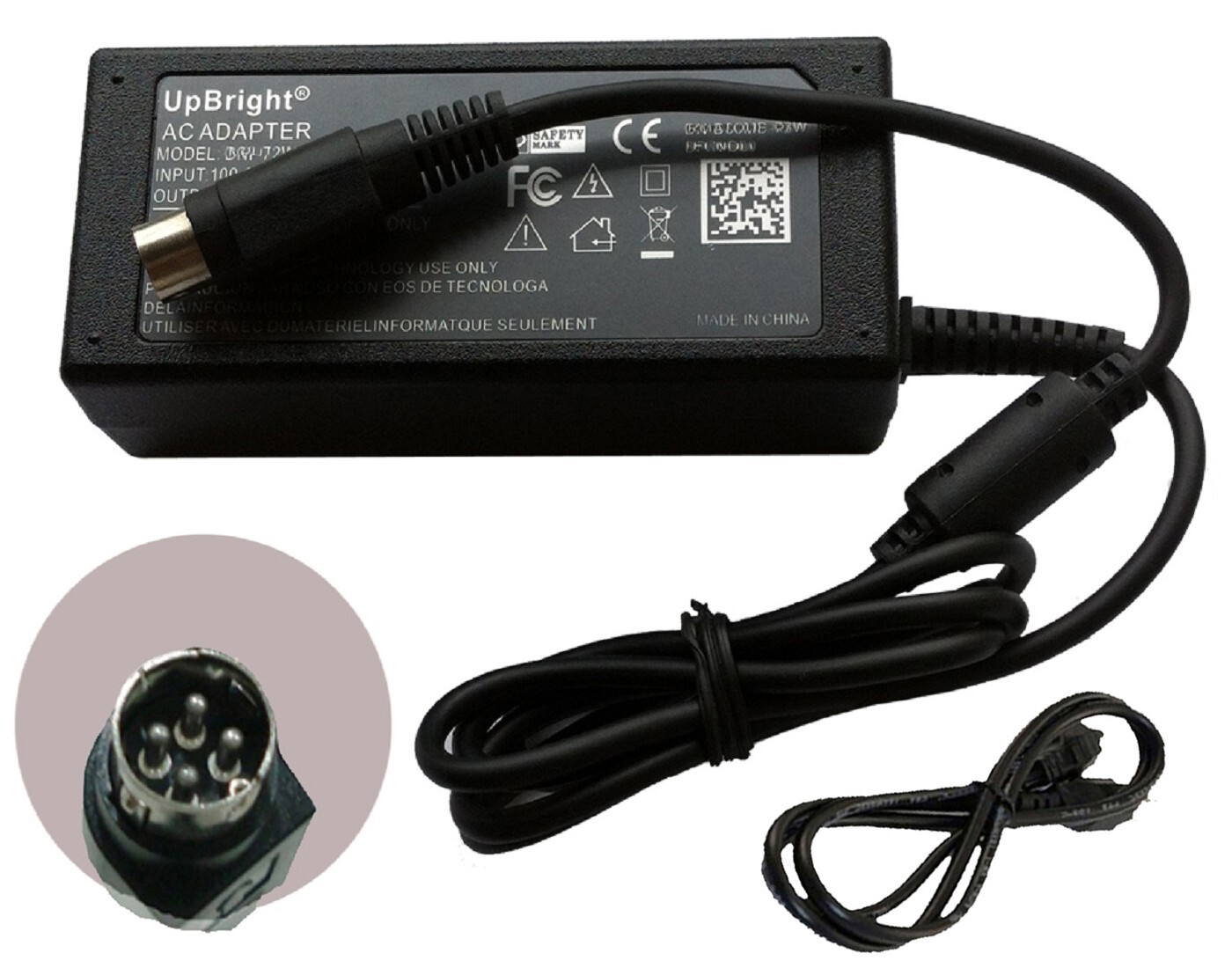 4-Pin 12V AC Adapter Charger For Grandstream GXW4224 24-Port FXS Analog Gateway