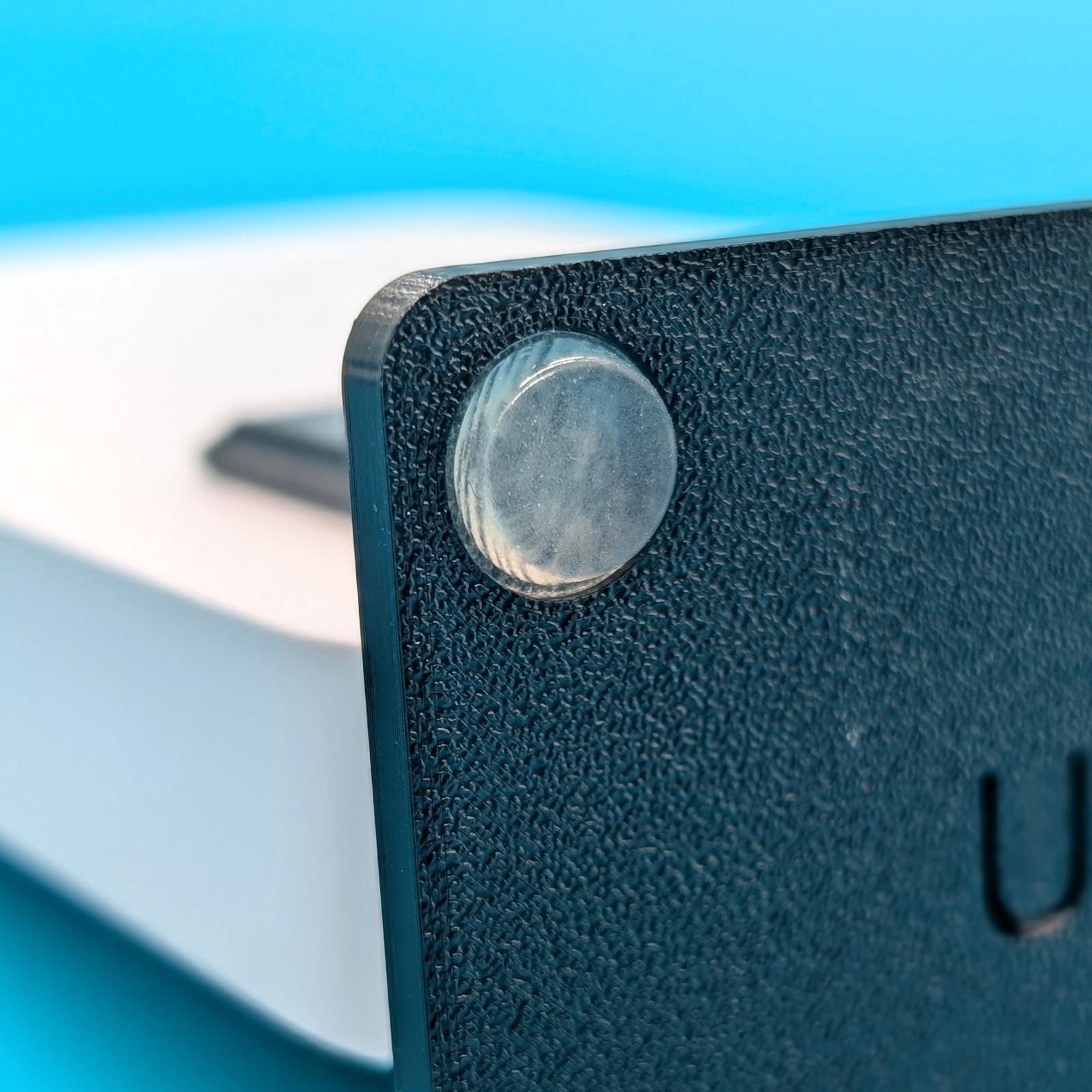 Stand for UniFi Cloud Gateway Fiber with Silicone Feet | Black or White PETG